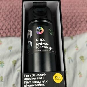 Black Bluetooth Speaker Water Bottle